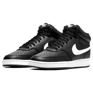 Women’s Black Nike Mid-Top Leather Shoes